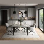 MARLOW EXTENDABLE DINING TABLE GREEN - Image 3