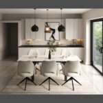 MARLOW EXTENDABLE DINING TABLE GREEN - Image 3