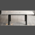 MARLOW EXTENDABLE DINING TABLE GREEN - Image 4