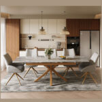 OXFORD BEECH EXTENDABLE DINING TABLE GREY