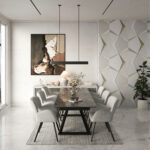 Douglas Extendable Dinning Table set  black - Image 3