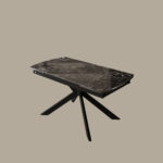 URBAN LMANI EXTENDABLE CROSS BASE DINING TABLE SET - Image 4