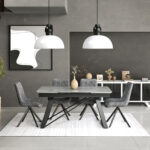Douglas extendable dinning table set grey - Image 4