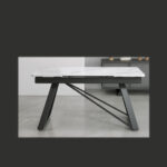 Douglas extending dining table set white - Image 5