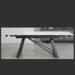 Douglas extending dining table set white - Image 7